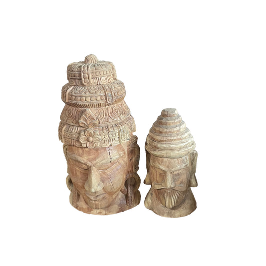 Dius And Bors Wooden Figure